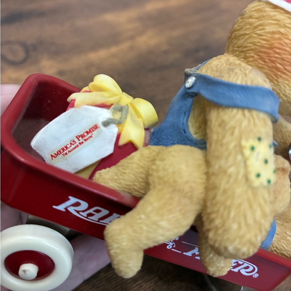 Cherished Teddies "America's Promise" Radio Flyer figurine - Picture 2 of 7